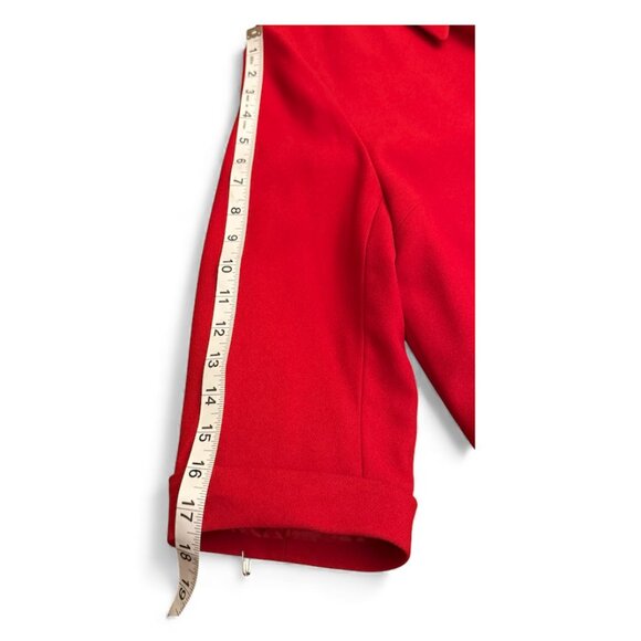 Kasper A.S.L. Vibrant Red Blazer Jacket Size 14 - Picture 4 of 7
